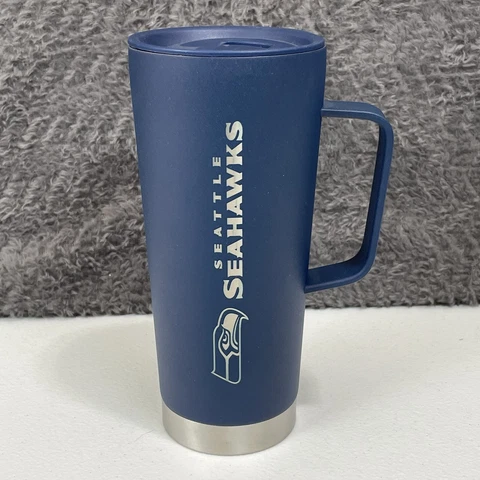 NFL Seattle Seahawks Vacuum Insulated Stainless Steel Tumbler 18oz Brand New Cover