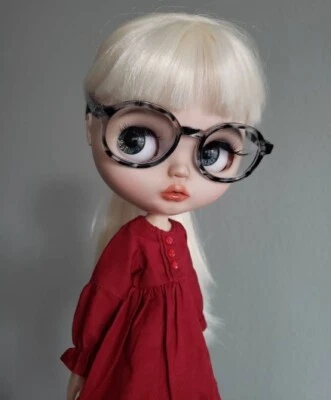 Gafas Tortuga para Gafas de Sol Blythe Marco Transparente 1/6 Roble BJD Accesorios Foto 1 de 4