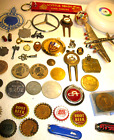 Junk Drawer Lot Tokens Metal Airplane Divot Knife & Miscellaneous Items