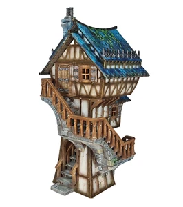 Medieval Town- Redwood House- The Frost 28mm Wargame/RPG/AOS/LOTR/DnD Terrain - Picture 1 of 10