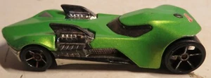 2010 HOT WHEELS TWIN MILL III GREEN 1:64 DIECAST 3" CAR SILVER CHROME Loose Toy - Picture 1 of 15