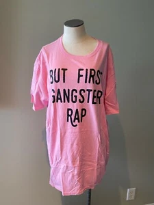 But First Gangster Rap Pink T-Shirt XL Extra Large - Bild 1 von 1
