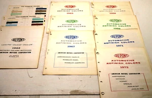 11pc 1961-1969 1971 1972 DUPONT AUTOMOTIVE REFINISH Colors AMC American Motors - Picture 1 of 7