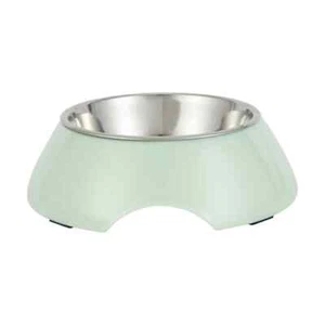 Pet Bowl Melamine Triangle Serve Food Water and Delicious Treats Medium Size NEW - Picture 1 of 4
