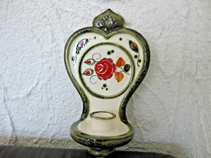 SMF Schramberger Majolika Wandkerzenhalter Kerzenhalter Dekor Tirol - Bild 1 von 5