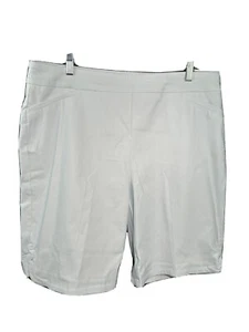 TRIBAL Flatten-It Pull-on Bermuda Shorts White Size 18W NWT - Picture 1 of 12