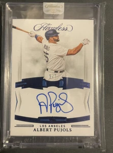 2022 Panini Flawless Signatures Autograph Albert Pujols #’d 6/7 On Card Dodgers - Picture 1 of 1