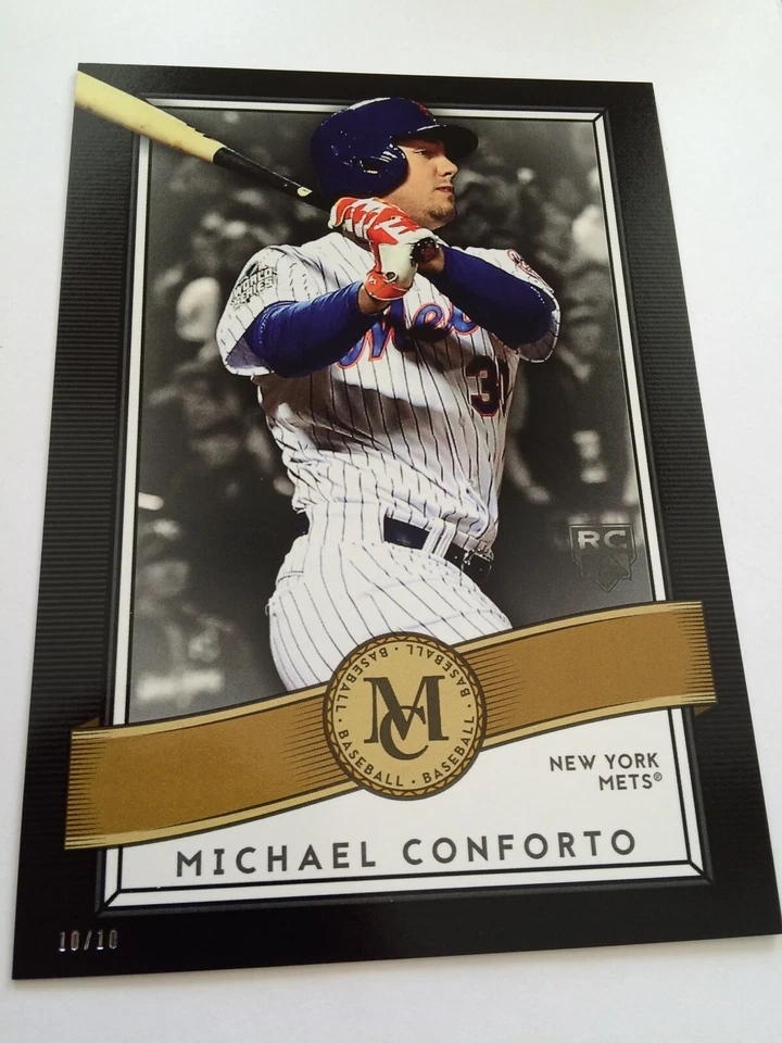 2016 Topps Museum Collection Gold 5x7 Michael Conforto Mets RC 68 #'d 10/10 - Image 1 of 1