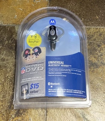 Motorola H700 Black Universal Bluetooth Headset 89013J - New Sealed - Image 1 of 3
