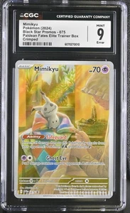 2024 Pokemon Mimikyu 075 Promo Crimped Error Illustration Rare CGC 9 - Picture 1 of 1