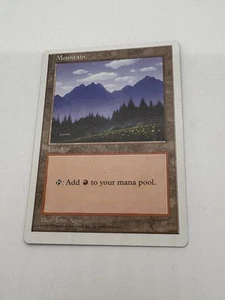 Magic The Gathering Mountain Fifth Edition Land Vintage Add To Your Mana Pool - Picture 1 of 10