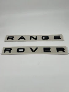 Range Rover Front Hood Nameplate Emblem Letters Badge Sport Gloss Black - Bild 1 von 1