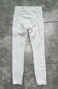 Lululemon Speed Up Knöchel volle Länge Luxtreme Leggings 26" Taschen weiß 4 - Bild 1 von 13