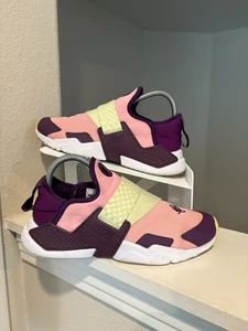 NIKE Huarache Extreme GS Pink Citron Sneakers Size 5Y / 6.5 Women’s AV8239-600 - Picture 1 of 9