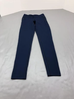 Leggings Reebok feminina XS azul marinho Speedwick academia atlética ioga calças elásticas - Imagem 1 de 4