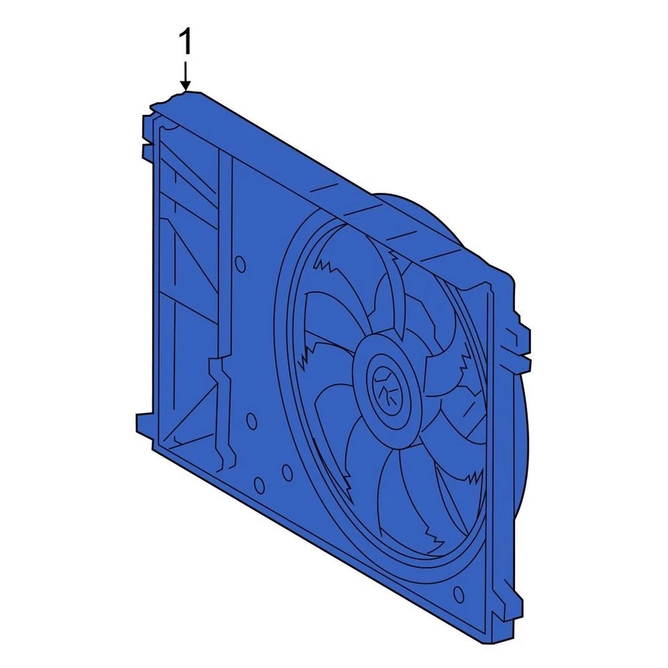 For Lexus ES250 2021-2024 Lexus 16360F0010 Engine Cooling Fan Assembly Foto 1 de 1