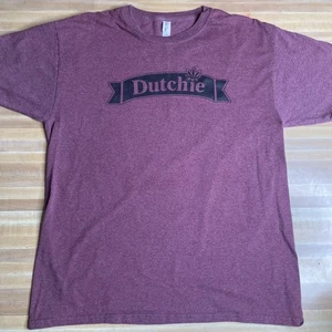 Dutchie Cannabis T-Shirt Größe Large lila weinrot - Bild 1 von 3