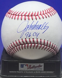 JOHN SMOLTZ ATLANTA BRAVES  1996 NL CY  BECKETT AUTHENTICATED OML BASEBALL - Picture 1 of 2