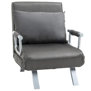 Person Folding 5 Position Convertible Sofa Bed Sleeper Chair Chaise Lounge Couch - Picture 1 of 9