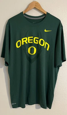 Nike Oregon Ducks Football T-Shirt Men's XL Green Dri-Fit - Image 1 of 4