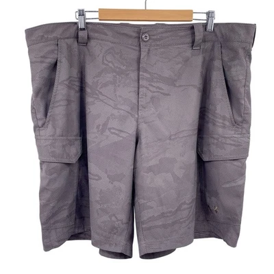 Under Armour Hombre Pantalones Cortos Sueltos Carga Talla 42 Camuflaje Bolsillos Verde Foto 1 de 4