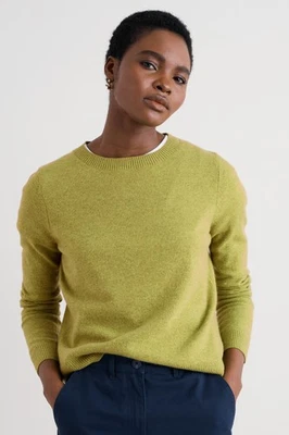 Seasalt Women's Regular Greeb Rocks Merino Blend Jumper Pickle - Image 1 of 4