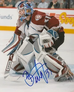 PETER BUDAJ SIGNED COLORADO AVALANCHE GOALIE 8x10 PHOTO #1 Autograph - Imagen 1 de 1