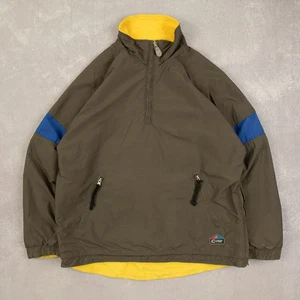 Vintage Reversable Half-Zip Pullover Jacket L Men's Khaki Green Outdoor - Picture 1 of 10