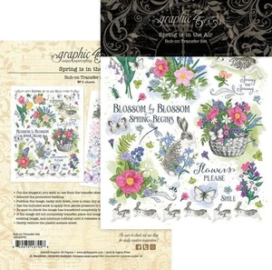 Graphic 45 Rub-On Transfers - Spring Is In The Air - Picture 1 of 2