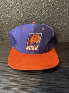 VTG Phoenix Suns NBA Basketball Snapback Hat Cap 90s AJD Purple Orange Retro - Picture 1 of 3