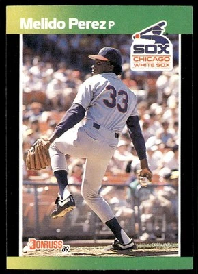 1989 Donruss Baseball's Best #179  Melido Perez   Chicago White Sox - Image 1 of 2