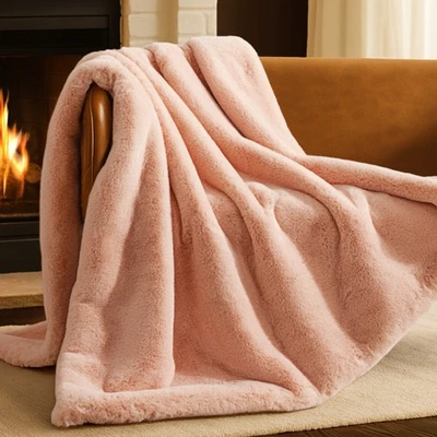 Ultra Soft Faux Fur Luxury Blanket by Bare Home - Image 1 of 4