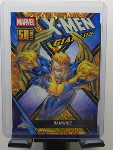 2025 Topps Chrome Marvel X-Men Giant Size Banshee Gold Wave Refractor 26/50 - Bild 1 von 6