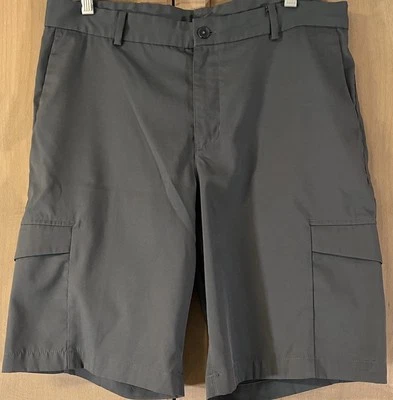 Nike Golf Shorts Mens 32 Gray Standard Dri Fit Mid Rise Chino Cargo Pockets - Image 1 of 4