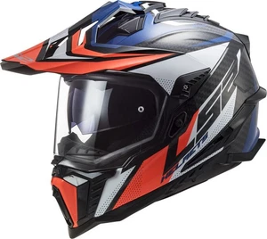 LS2 Explorer Focus Blue White Red Helmet size Medium - Picture 1 of 7