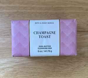 Bath & Body Works CHAMPAGNE TOAST Shea Butter Cleansing Bar Soap 5oz - Picture 1 of 2