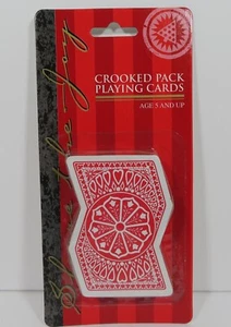 Vintage New Red CROOKED Pack Playing Cards Deck SEALED Made In Hong Kong - Picture 1 of 2