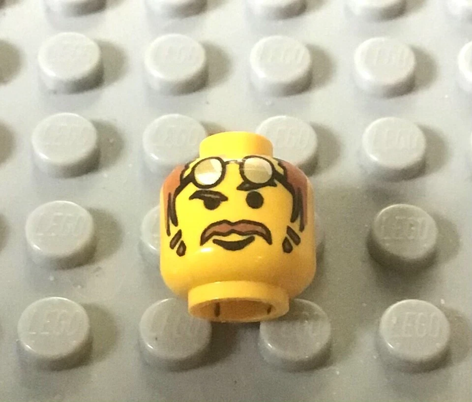 LEGO Yellow Power Miner Minifig Head - Image 1 of 1