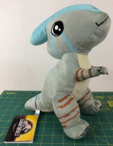 Jurassic World Sega 12 Zoll Plüsch Parasaurolophus Dinosaurier blau & grün Neu mit Etikett - Bild 1 von 8