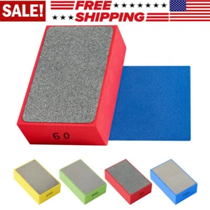 4 Pack Diamond Hand Polishing Pads, Hand Sanding Blocks Sandpaper Sponge Tile - Picture 1 of 9