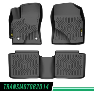 Fit For 2014-2019 Toyota Corolla Sedan All-Weather Black Floor Mats Liners TPE Foto 1 de 4