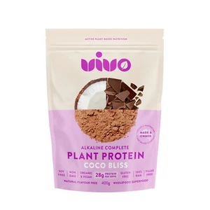 Vivo Alkaline Protein Organic & Raw Alkaline Complete Protein Coco Bliss 400g - Picture 1 of 1