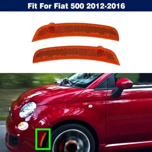 Par de luces reflectoras delanteras izquierda y derecha para Fiat 500 2012-2016 - Imagen 1 de 5