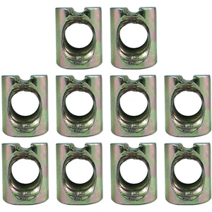 10 PCS Metric M8 Barrel Nuts Cross Dowels Slotted Nuts Baby Bed Crib Screws - Picture 1 of 12
