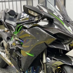 W/LED Mirrors Turn Signal For Kawasaki Ninja ZX10R ZX-10R 2016-2020 Rear View - Imagen 1 de 8