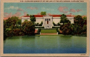 Postal Cleveland Museum of Art and Lake At Fine Arts Gardens Cleveland OH - Imagen 1 de 2