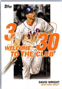 2023 Topps - Welcome to the Club 30/30 - David Wright - New York Mets - Picture 1 of 2