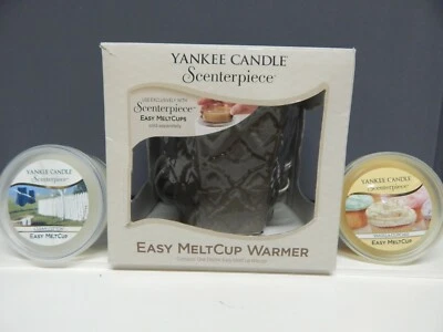 Yankee Candle Scenterpiece melt cup warmer Sepia Leela Melts Vanilla Cotton - Image 1 of 4