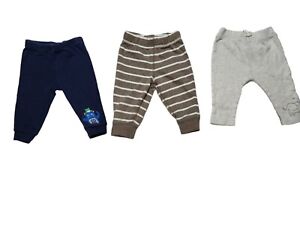 Carter's Pants Baby Boy 6 Months pull on Joggers Sweatpants (Lot of 3) Infant 