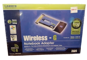 BRAND NEW LINKSYS WIRELESS-G NOTEBOOK ADAPTER WPC54G - Picture 1 of 3